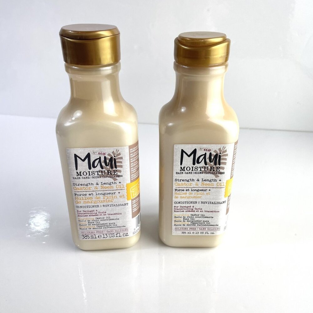 Maui Moisture Conditioner Hair Care Strength And Length Castor Oil 13 Oz Lot